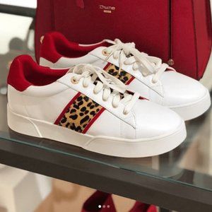 DUNE LONDON White Elsie Women Sneakers Size 8